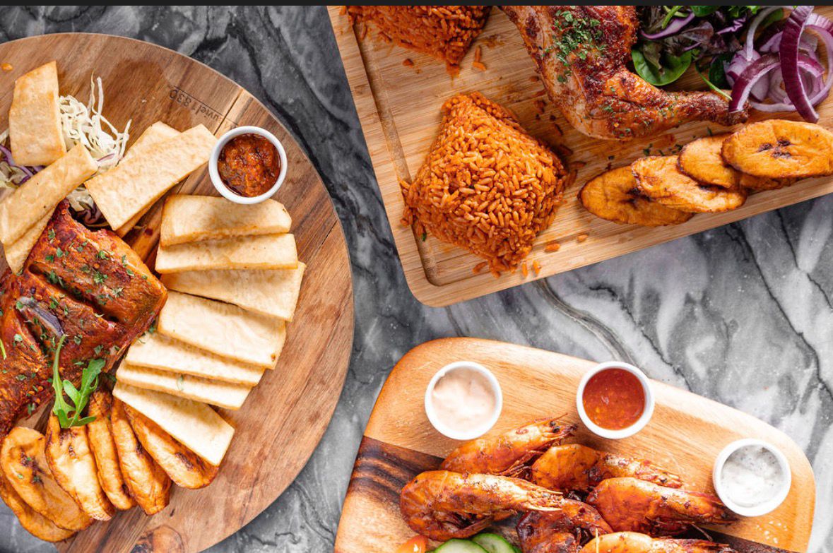 Manna Haus food spread