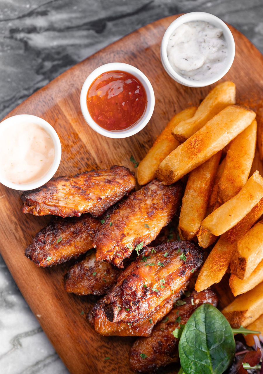 Spiced Wings & Chips